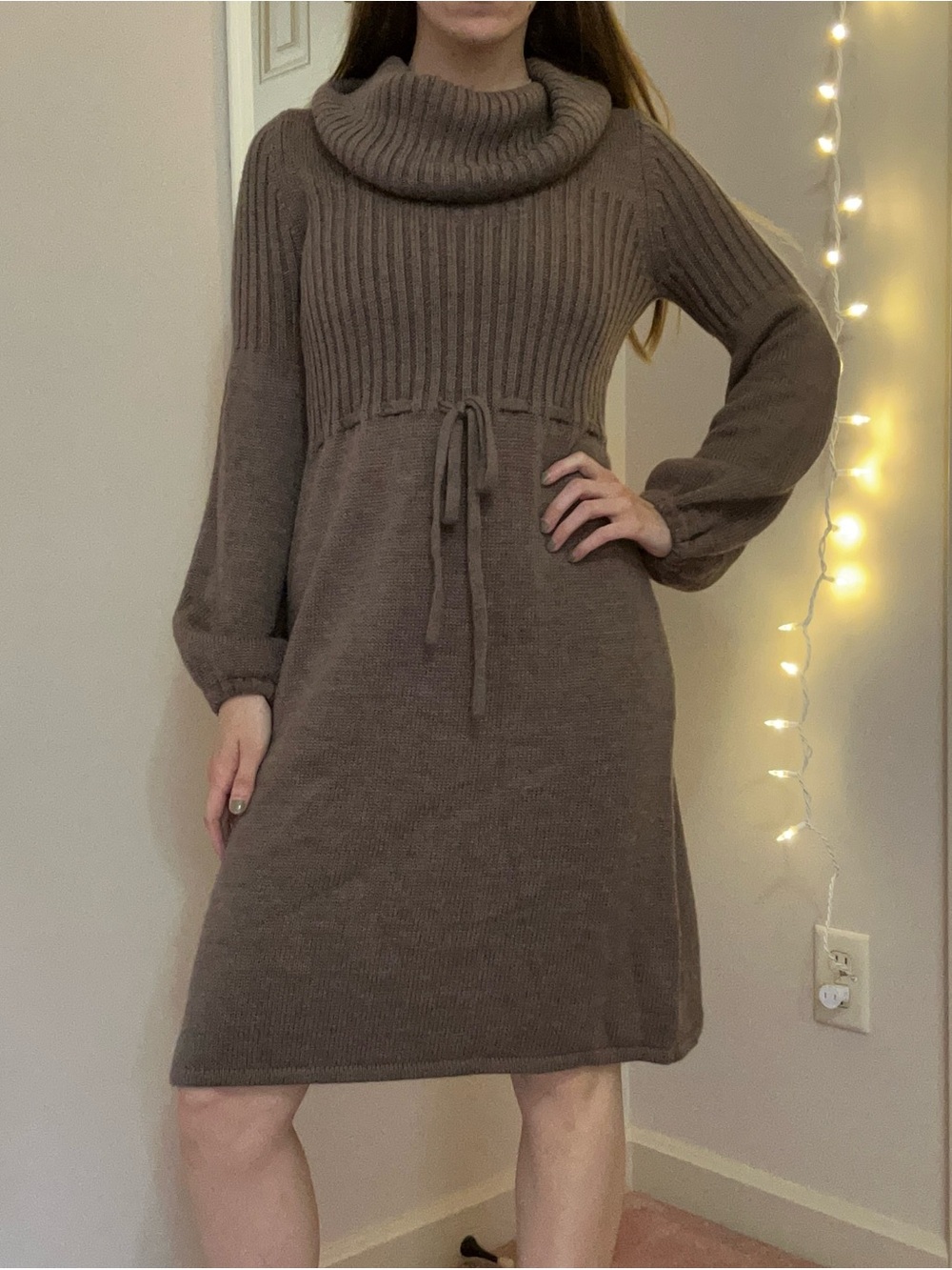 Brown Calvin Klein Sweater Dress
